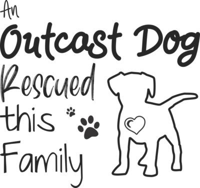 Outcast Family Black letters